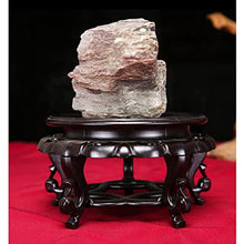 YUEYOULII Bonsai Base Thickened Wood Carving Base Rectangular Stone Flower Bonsai Ornament Stone Jade Buddha Statue Base Wooden Bracket (Color : A, Size : 26CM)
