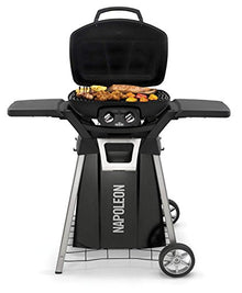 Napoleon TravelQ PRO285 Portable Tabletop Grill on Cart (PRO285N-BK-PRO285-STAND), Natural Gas