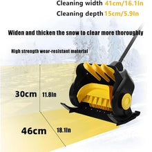 McbeAn Snowplow Electric Snow Shovel, Handheld Snow Thrower, Adjustable Snow Direction, Multi-Level Adjustment, Powerful Brushless Motor, for School Road Home Use
