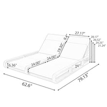 Merax Double Chaise Lounge Chair Outdoor, 4-Position Adjustable Backrest & Headrest for Each Seat, Modern 79" Large Acacia Wood Pool Lounge with 4-Fold Cushions for Patio Garden Beach, Beige+Teak
