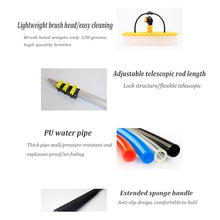 Telescopic Solar Panel Cleaning Tool,Water Fed Pole Kit,Long Reach Solar Panel Cleaning Brush with Extension Pole, for Cars Trucks Vans Swimming Pool Billboard(3.6m)