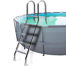 4 Step Swimming Pool Ladder, 52 Inch Above Ground Pool Steps, 304 Stainless Steel Pool Ladders Above Ground for Indoor/Outdoor Pools