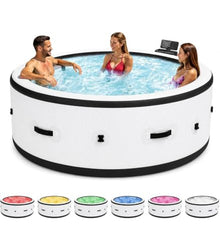 ZHIGUANYUN Inflatable Garden Spa for 6 People with LED Light