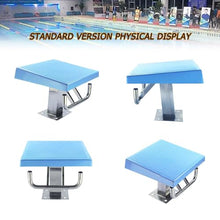 UHRLGHS Swimming Pool Starting Platform,Stainless Steel Non-Slip Diving Boards,Heavy Duty Pools Training Competition Inclined Countertop,Inclined At 15°,Load 280Kg Tandardedition,tandardedition