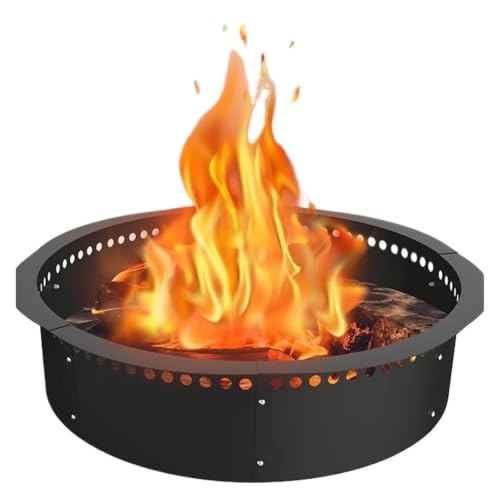 Outdoor Fire Pit Liner Ring Basin, 5pcs,Firepit