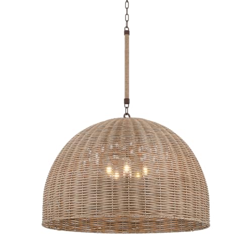 Troy Lighting Huxley 5-Light Exterior Fixture 23.25" Tall 34" Wide Textured Bronze