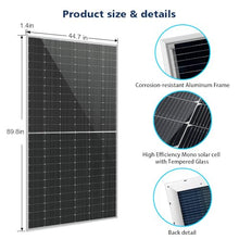 SUNGOLDPOWER 16BB N-Type 2pcs 560W Bifacial PERC Solar Panels Monocrystalline,High Efficiency up to 30%, High Power PV Module for Off-Grid, Residential & Commercial Solar Systems (2pcs 560W Bifacial)