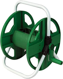 VIXARKO Outdoor Garden Hose Reel Garden Hose Reel Cart ，Portable Hose Cart Reel All-in-one Quick Storage Water Pipe Trolley Especially Stable, Convenient in Garden and Outdoor(Black,29x26.5x31 cm)