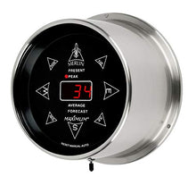 Maximum Merlin Digital Wind Instrumentr - Nickel Case, Black Dial