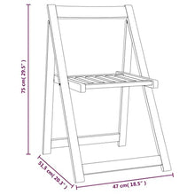 GHVBNMF Solid Acacia Wood Folding Garden Chairs, Set of 8