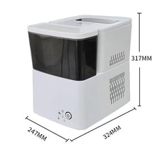 TEDILUVI Small Home Commercial Ice Maker Can Flip Basket Automatic 9 Square Round Mini Machine