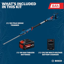 BOSCH GHE18V-50TPN18X 18V 20 in. Pole Hedge Trimmer with 8.2 Ft. Telescopic Pole and Pivoting Head is a Cordless Trimmer (Battery and Charger Included Kit)