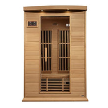 DYNAMIC SAUNAS Maxxus MX-K206-01 Elite 2-Person Near Zero EMF FAR Infrared Sauna Natural Wood Finish