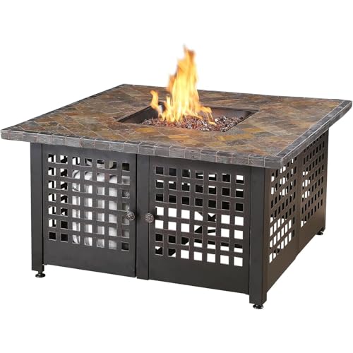 Endless Summer, The Elizabeth, 41.3" Square Outdoor Propane Fire Pit Table
