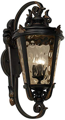 Casa Marseille 36" High Scroll Arm European Outdoor Wall Light Fixture