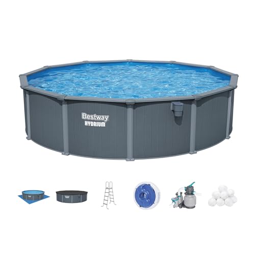 Bestway Hydrium 18' x 52" Steel Side Wall Above Ground Pool with Pump