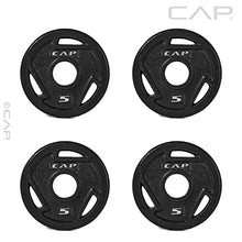 CAP Barbell Starter Olympic Weight Set 105lbs, Set with Plates and Bar