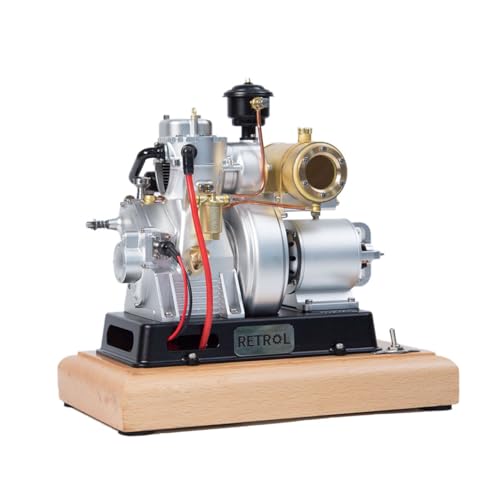 MindXplore RETROL185-Type Micro Single-Cylinder 4-Stroke Engine Model for Classic Vintage Tractor (Pulley Version)