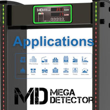 Walk Through Metal Detector, MegaDetector® 18-Zone IP65 Outdoor US Flag
