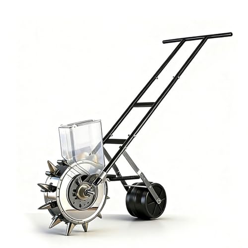 Push Garden Seeder/Planter, Hand Push Garden Seeder Roller, Seeder Seeder Precision Seeder Row Planter, Garden Spreaders, 8 Holes