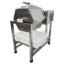 LGXEnzhuo 110V 32L Electric Vacuum Pump Meat Vegetable Tumbler Marinator Stainless Steel Silver