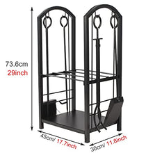 JDXQBLD Firewood Rack Firewood Racks Indoor/Outdoor Firewood Storage with Tools, Logs Storage Stand for Fireplace, Heavy Duty Wood Stacker for Patio, Without Cover