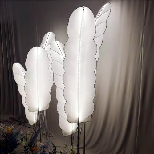 Xyzzlphn 2Pack Wedding Decoration Light, Large Creative Decorative LED Ligth Fixture, Romantic Party Props Floor Lamp for Hotel, Event, Stage(White Light,74.8in)