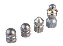 Sewer Jetter Hose & 4 Nozzles 3/8in.x 200ft. 4400 PSI & 4.8 Orifice Stainless Steel DLX Thruster Flusher Degreaser Spinner