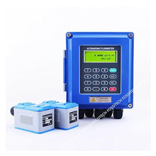 Water Flow Meter, TUF-2000B Wall Mounted Water Flow Meter Transducer TS-2/TM-1-HT Optional SD Storage Clamp Sensor Liquid Ultrasonic Flowmeter,for Outdoor Garden Hose Watering(Host TS-2 TM-1 TL-1)