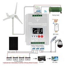 LIAMOS 0-3500W Wind Solar Hybrid Charge Controller with Equalizer, 12V 24V 48V AUTO, MPPT for Solar and Wind, for Lithium Lead Battery,Enables Efficient Charging(1500W Solar1500W,Without_12V)