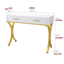 Side End Table Vanity Set with LED Mirror Cushioned Stool Dressing Table Vanity Makeup Table with Sliding Drawer , Makeup Organizers Separately Console table , side table 3 Sizes for Living Room Bedro