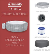 Coleman SaluSpa Sicily Energy-Efficient 5-7 Person Inflatable Hot Tub