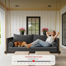 IYTFNSDLE Olefin Twin Outdoor Mattress Package Daybed Cushion Set，Twin Size Porch Swing Bed 6inch Mattress，Waterproof Cushion Package for Daybeds (Dark Gray, 75 * 39 * 6in)