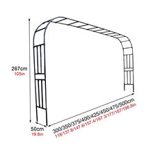 Large Garden Arch, Weatherproof Rose Arch,Plants Climbing Pergola Arch Arbor,High Performance Garden Arches,for Indoor, Outdoor, Garden, Lawn, Backyard, Patio, Porch, Etc (White 500cm/196.8in)