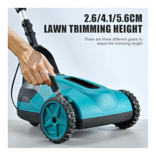Lawn Mower Portable Brushless Electric 3 Speeds Height Adjustable Suitable for Yard Mowing Tools(1x5.0Ah Battery)