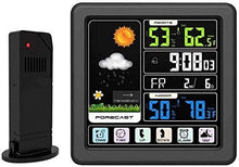 CVGfko HD Weather Station, Outdoor Multiple Sensors, Digital Atomic Clock Weather Thermometer, Forecast Weather Station with Backlight/5920