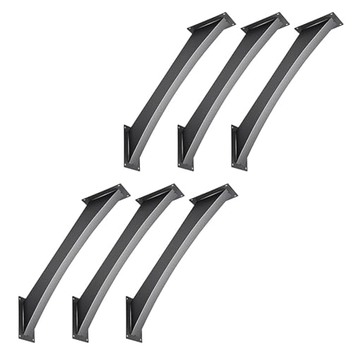 LQSYBHD 45-Degree Angle Corner Braces Inside Joint Pergola Accessories Heavy Duty Connector Brace Bracket for Wood Post and Beam Desk Edge Box Pergola Gazebo DIY Kit(Size:6pcs)