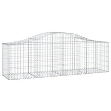 Arched Gabion Baskets 4 pcs 78.7"x19.7"x23.6"/31.5" Galvanized Iron - Outdoor & Indoor Self-Watering Planters, White/Black/Others