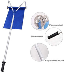 Snow Shovels 20Ft Retractable Outdoor Roof Snow Shovel Aluminum Pole Remove Snow Tools Winter Snow Removal Tool Foldable Garden Shovel