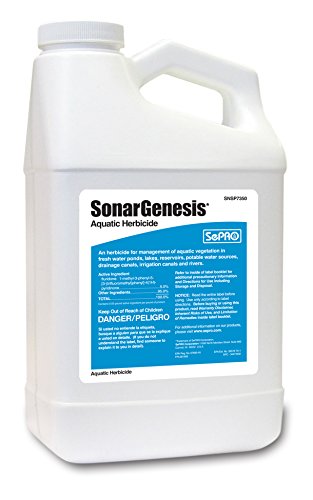 Sonar Genesis Aquatic Herbicide, 1 Gallon Fast-Acting Systemic Treatment for Watermeal, Duckweed & Invasive Pond Weeds, EPA Approved, Spray-On Application for Faster Uptake in Lakes and Ponds