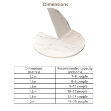 ZLRBN Table Tops Replacement Large Portable Tabletop Sturdy Construction Outdoor Folding Round Dining Table Study Banquet Hall(180cm/71in)