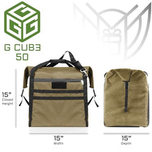 Xtreme Sight Line ~ AQUA G CUBƎ 50 Waterproof Faraday Bag + LITE Faraday Bag Combo for Small to Medium Generators and Electronics ~ Protects Against EMP/CME/EMF/RF ~ Coyote Brown Combo