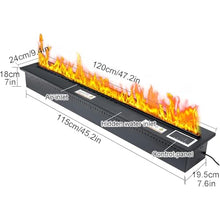 XYWGBMS Realistic Water Vapor Fireplace with Adjustable Flames for Home and Commercial Decor,01-120cm