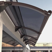 Patio Aluminum Awning, Durable Door & Window Canopy, Rain Shelter Sunshade Garden Gutter Awning, 100x450cm Size S Outdoor Weather Protection