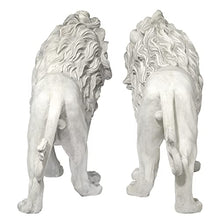 Design Toscano Regal Lion Sentinels of Grisham Manor Statue Antique Stone
