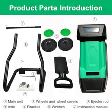2400w Electric Wood Chipper Shredder Mulcher,4500rpm,40mm Capacity,50l Bag