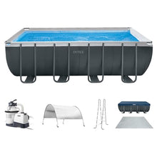 INTEX Ultra XTR 18ft x 9ft x 52in Above Ground Swimming Pool Set Bundle