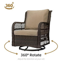GAOMON 3-Piece Wicker Patio Furniture Set Beige