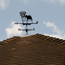 House Decor Wind Vane Roof Garden Mount Yard Decoration Stainless Steel Weathervane Vintage Retro Pet Dog Shape Outdoor Ornaments Farm Backyard Lawn Decor