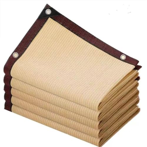 Beige Shade Net 12x19m 85% UV Protection for Greenhouse Camping Outdoor Pergola Balcony Grommeted Sunshade Mesh for Optimal Sun Block and Privacy